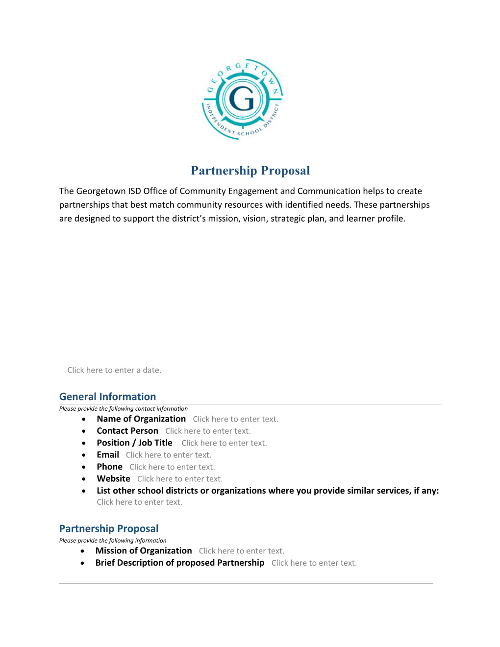 Partnership Proposal