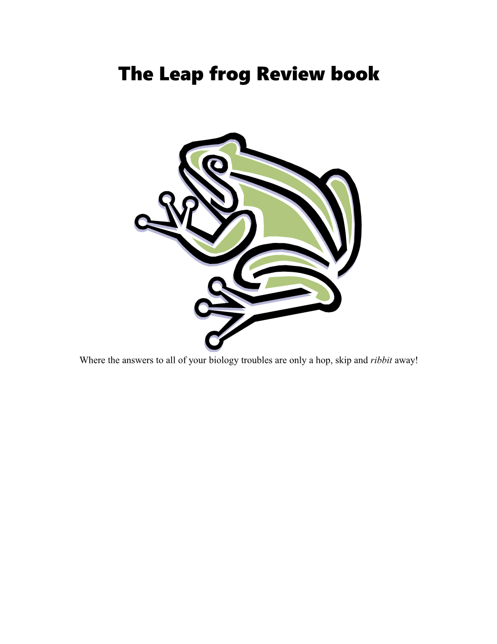 The Leap Frog Review Book