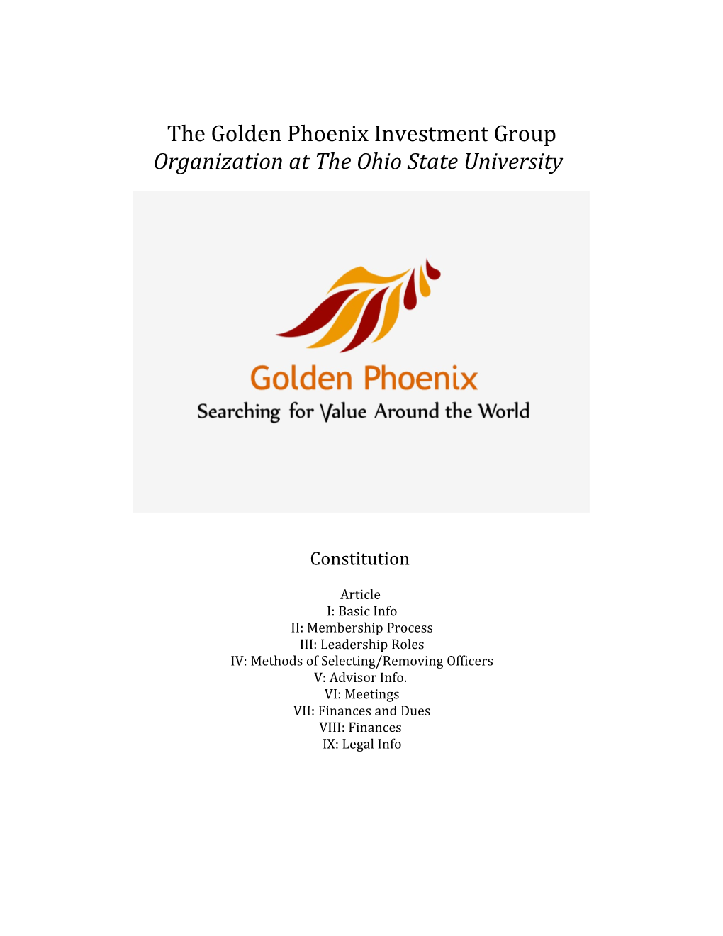 The Golden Phoenix Investment Group