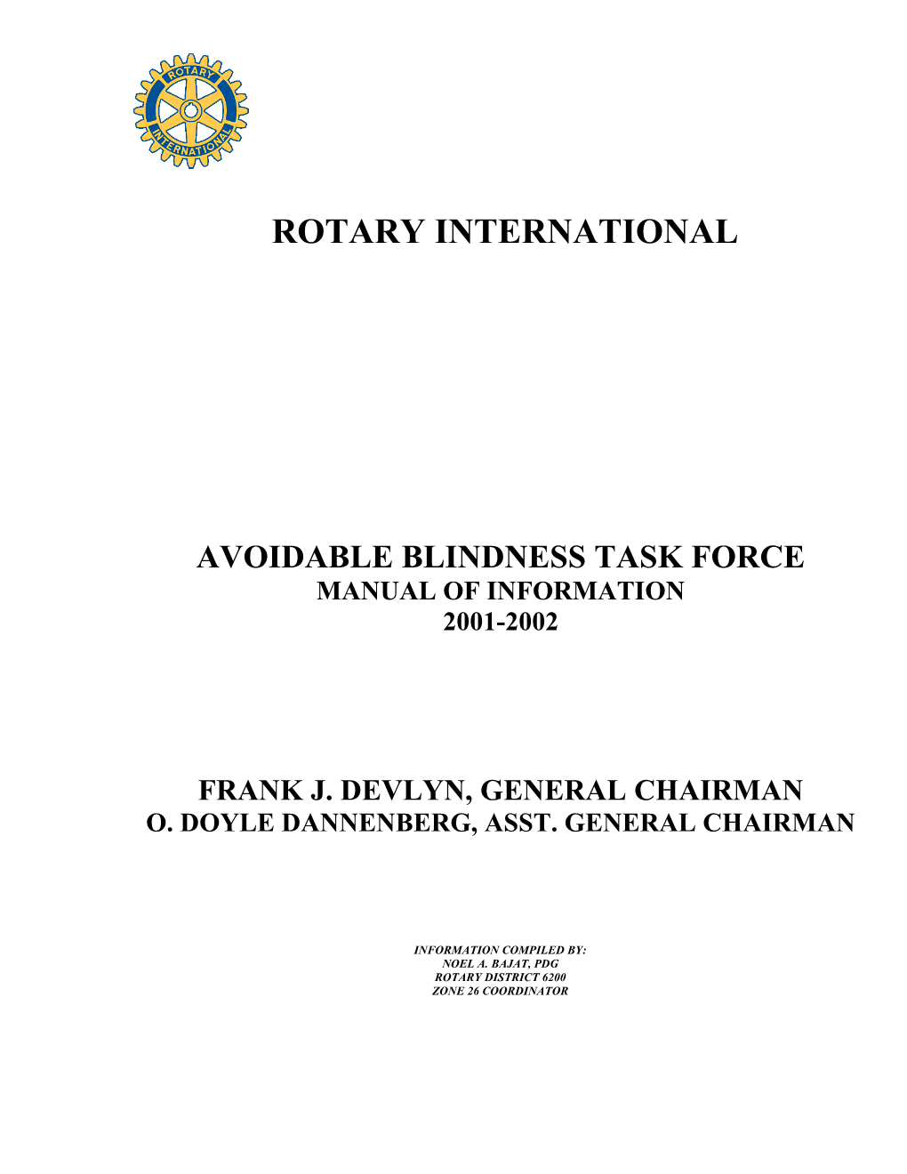 Avoidable Blindness Task Force