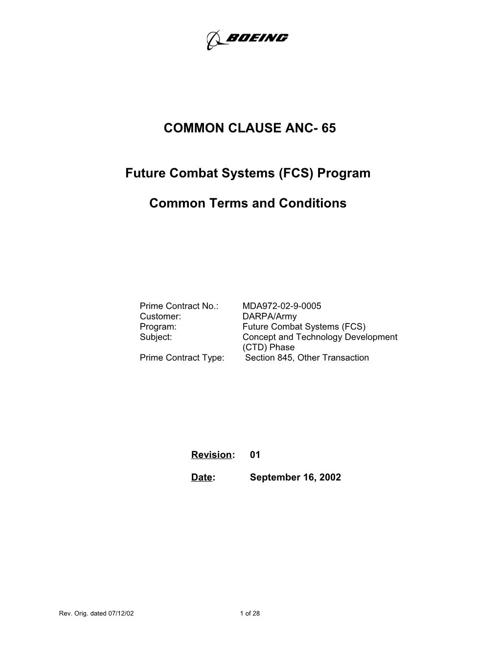 The Following Provisions from Boeing Form D1 4305 1500 (Rev
