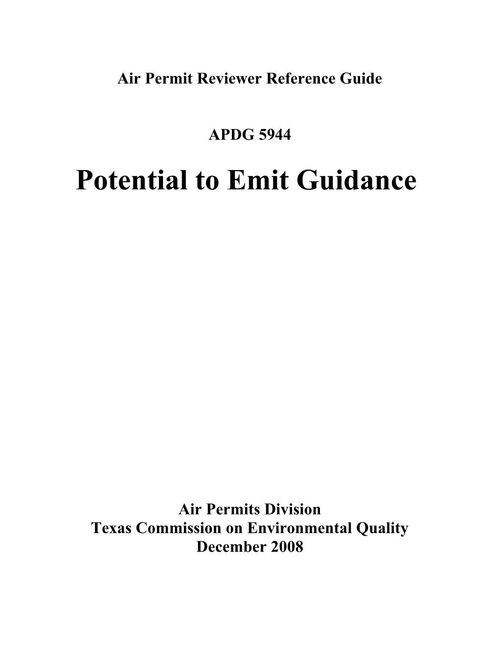 Air Permit Reviewer Reference Guide