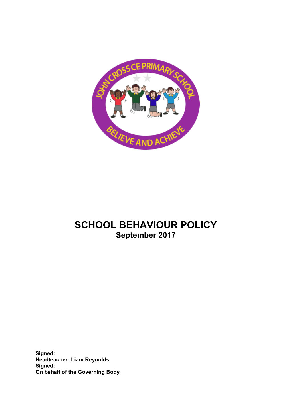 School Behaviour Policy