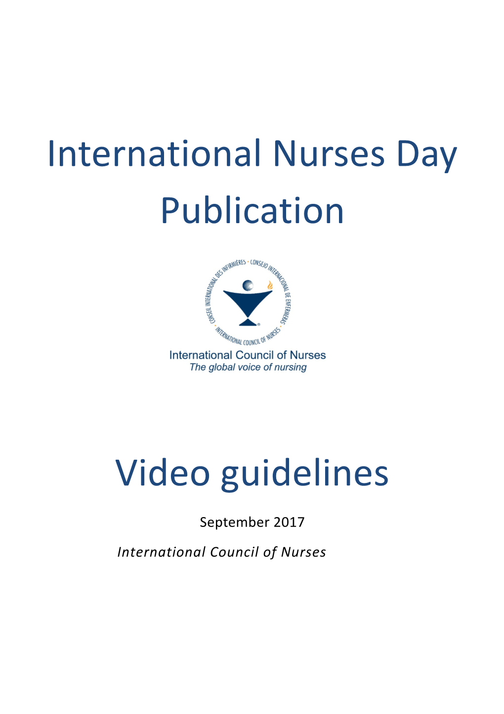 International Nurses Day Publication