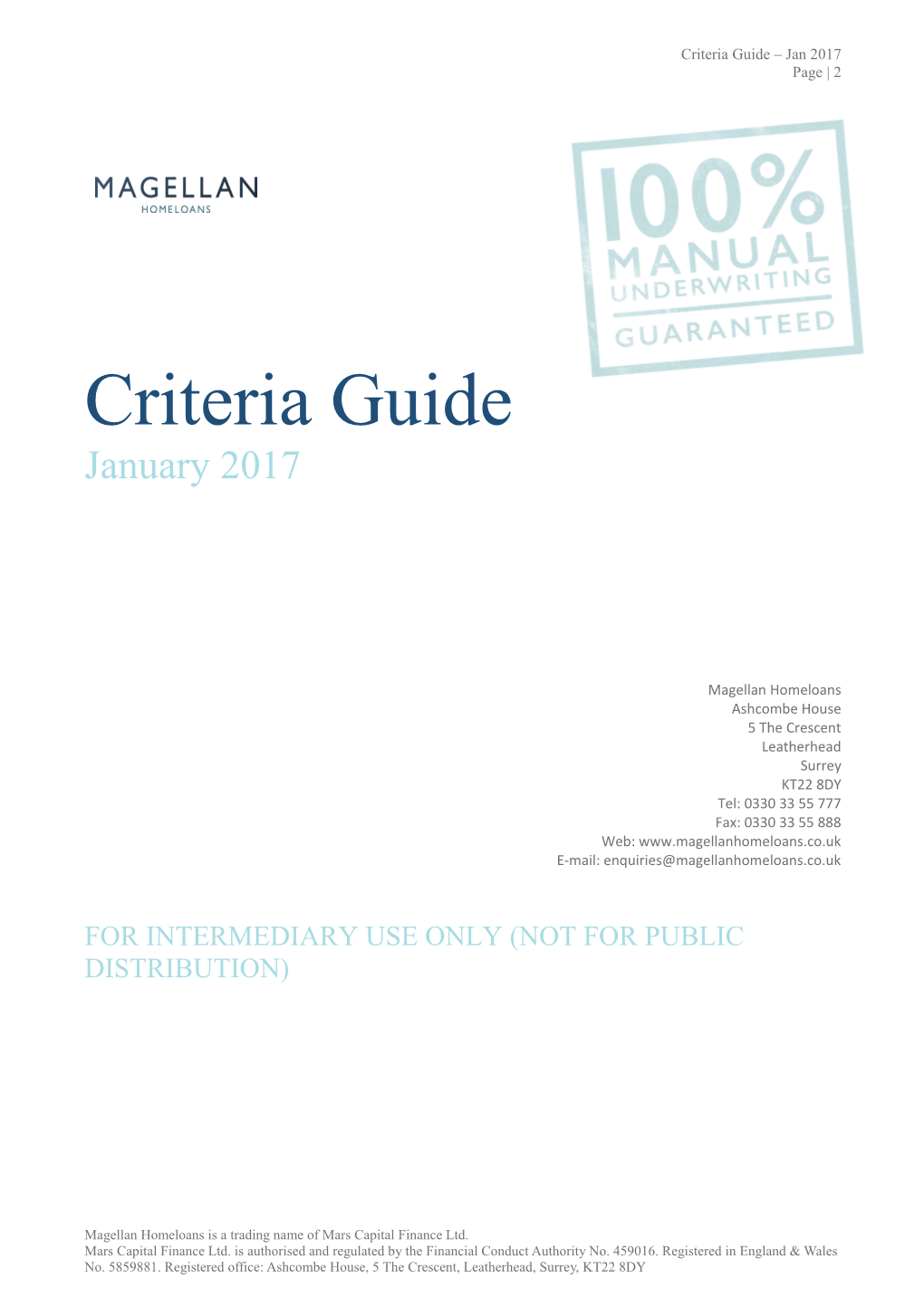 Criteria Guide Jan2017