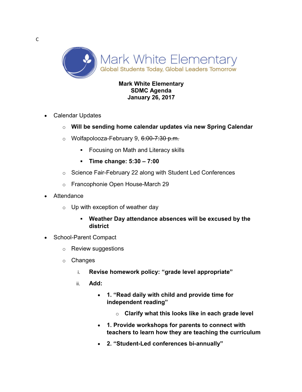 Mark White Elementary