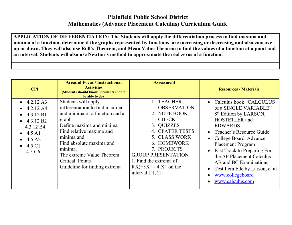 Plainfield Public School District