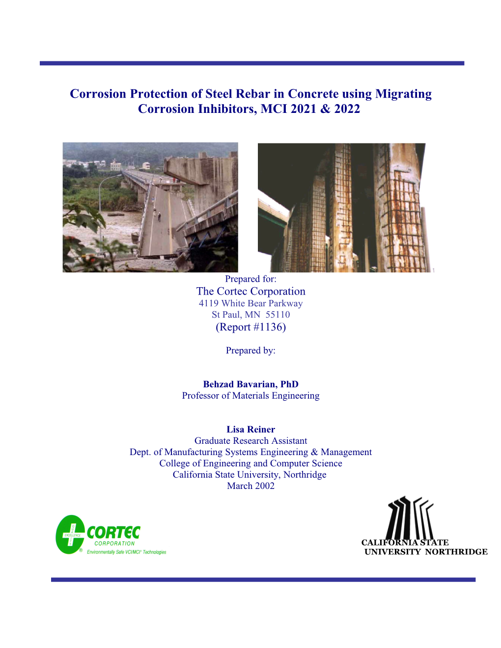 Corrosion Protection of Steel Rebar in Concrete Using Migrating Corrosion Inhibitors