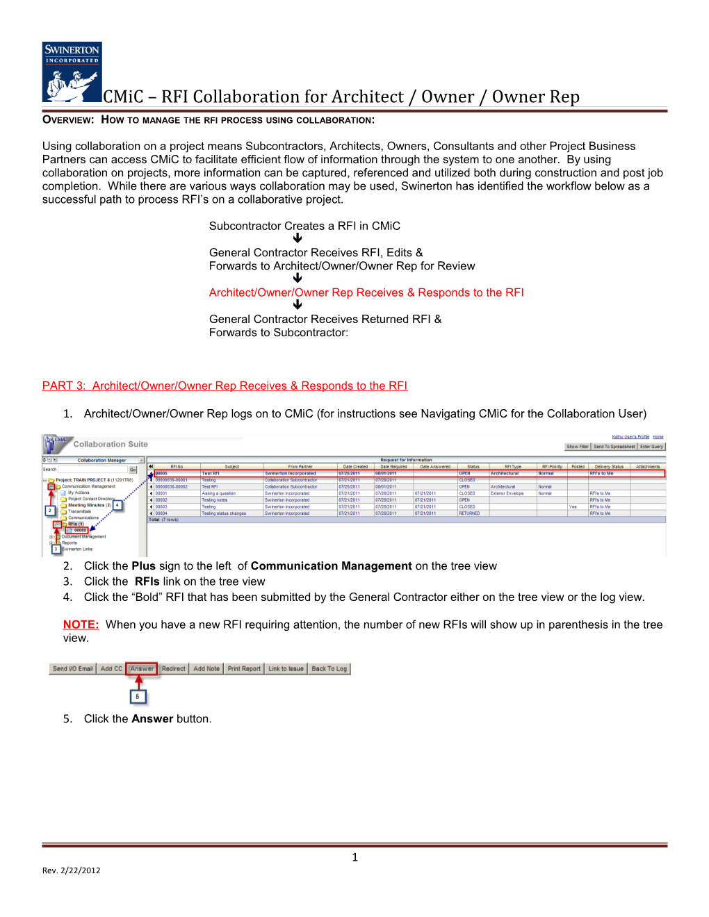 How to Manage the RFI Process Using Collaboration