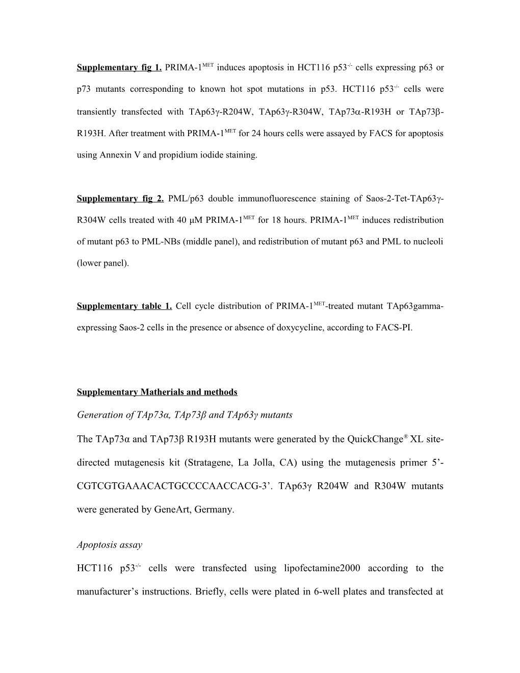 Supplementary Matherials and Methods