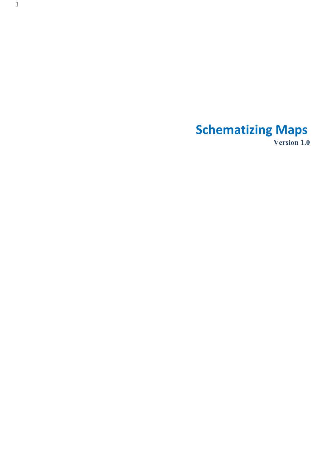Schematizing Maps