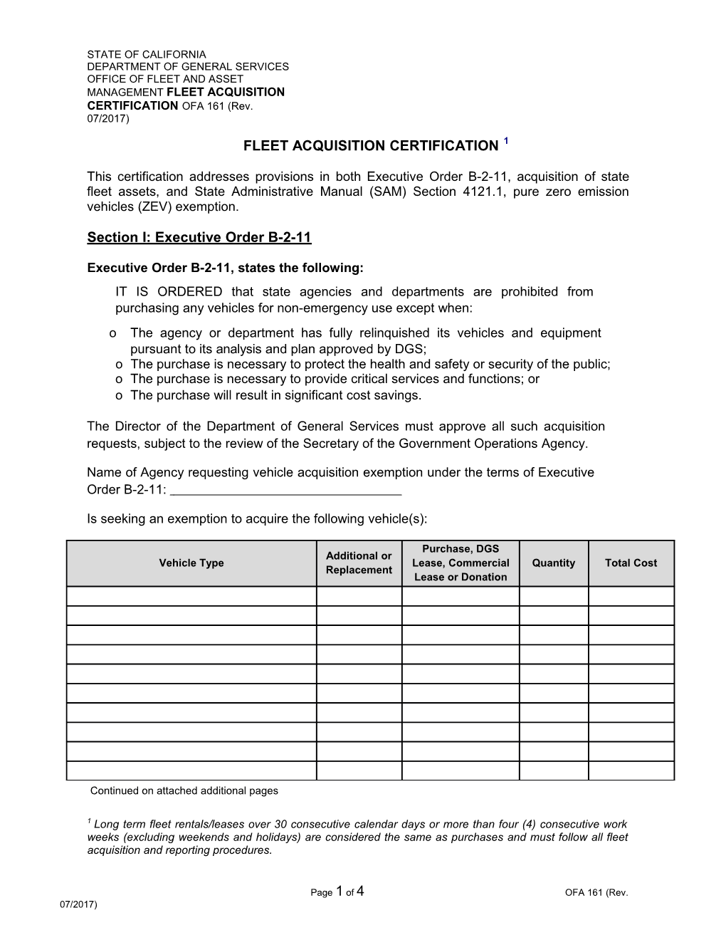 Fleet Acquisition Certification1