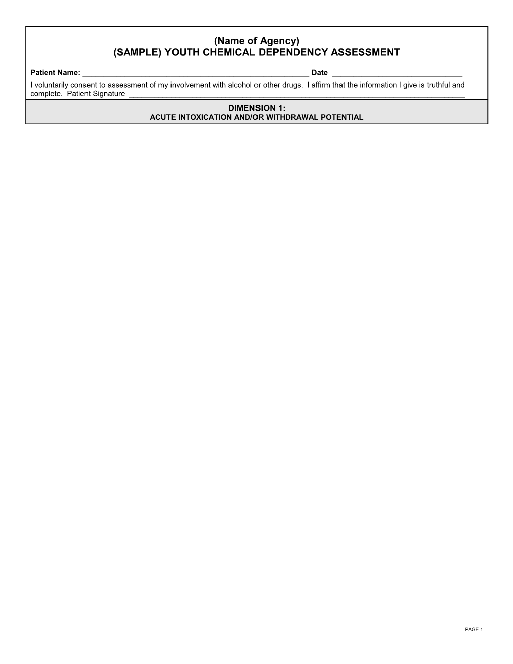 Adatsa Adult Assessment