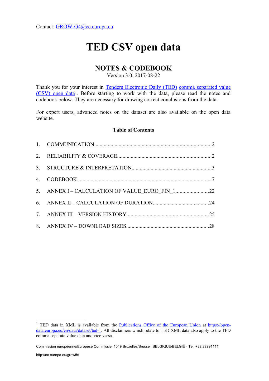 Notes & Codebook