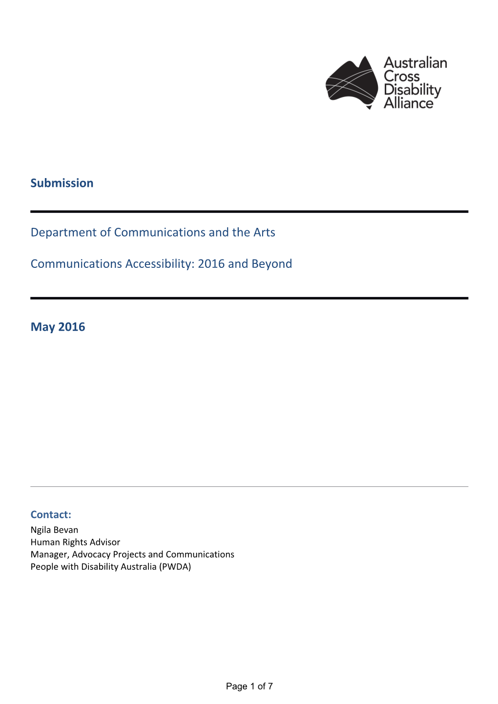 Sub110516 DCA NRS Options Paper FN