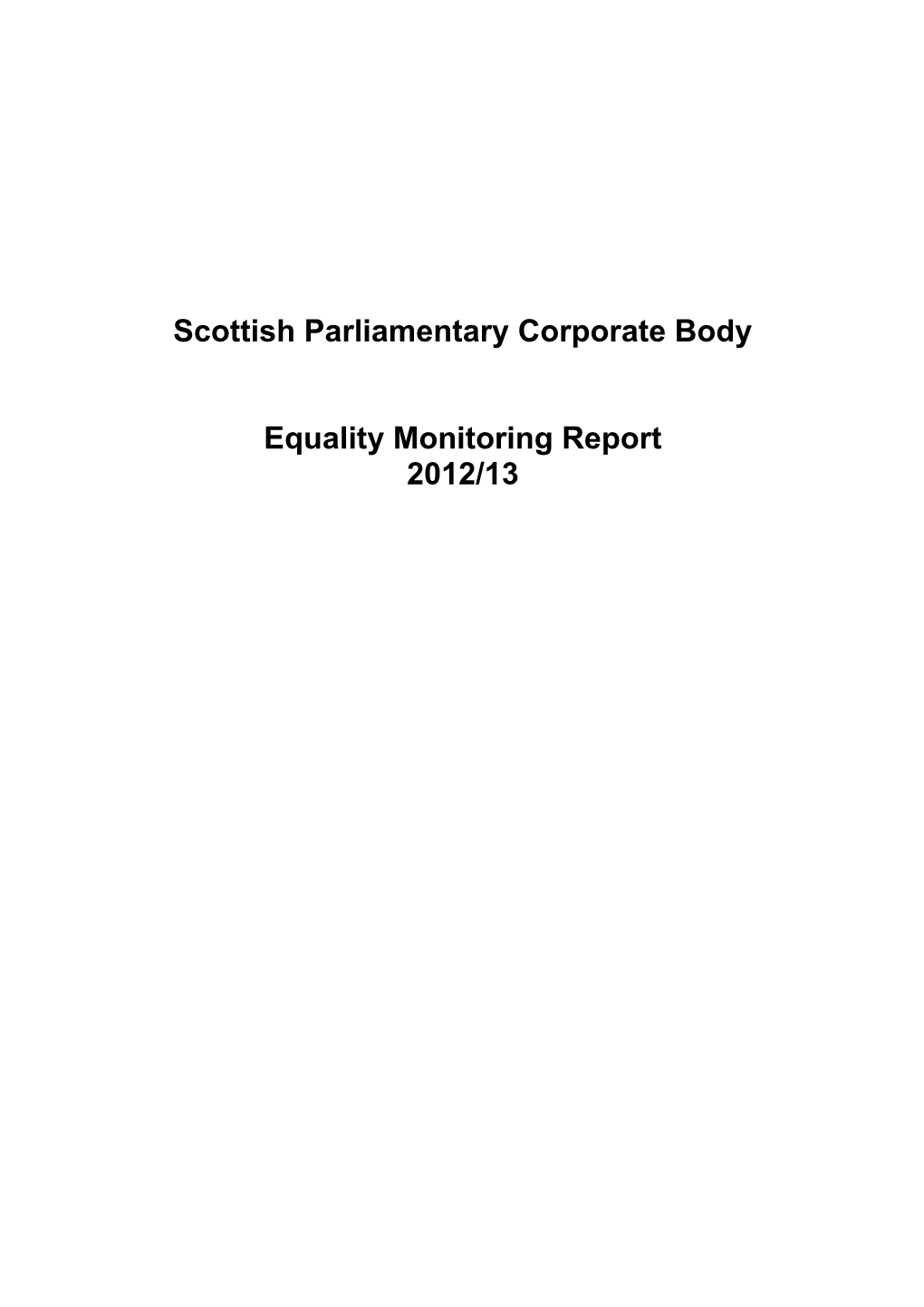 Scottish Parliamentary Corporate Body