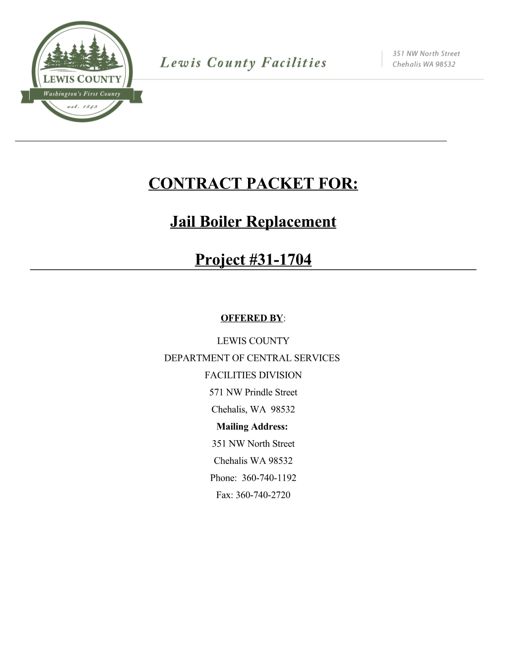 Contract Packet For