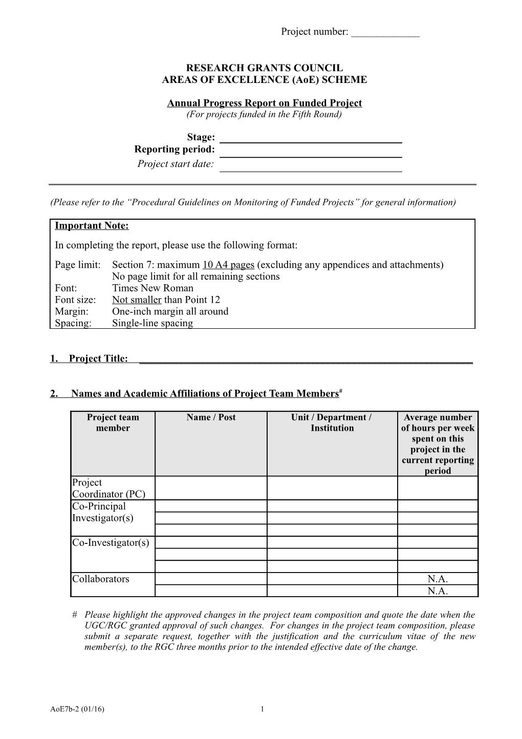 I Have Discussed with TC, and We Agreed That the Reporting Durations As Endorsed by RGC