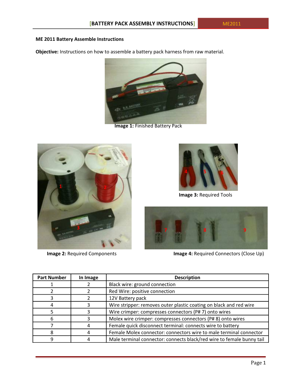 Battery Pack Assembly Instructions
