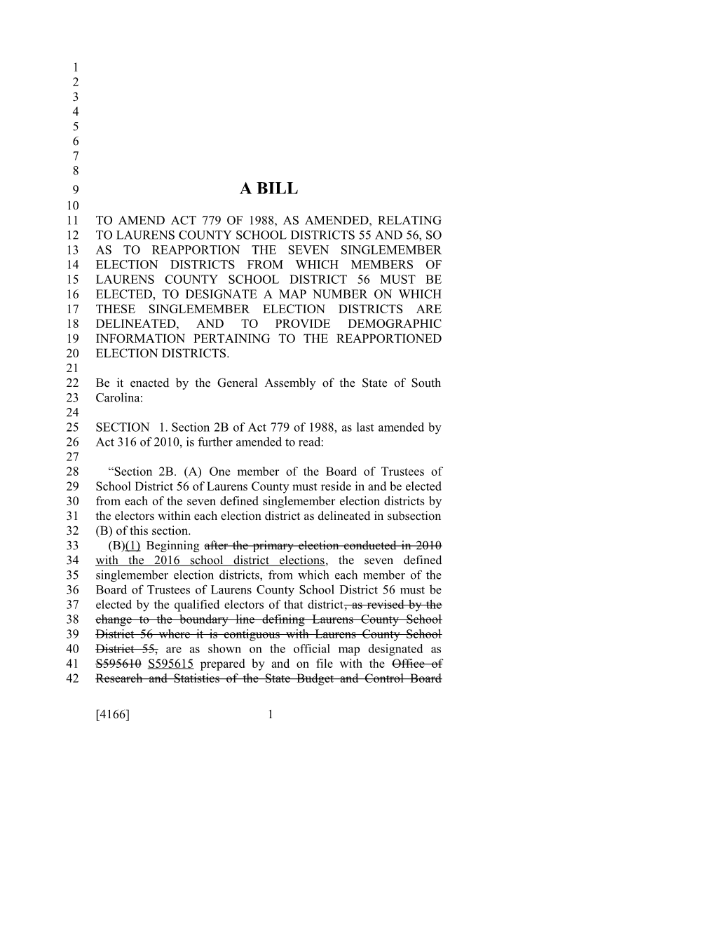 2015-2016 Bill 4166 Text of Previous Version (May 12, 2015) - South Carolina Legislature Online