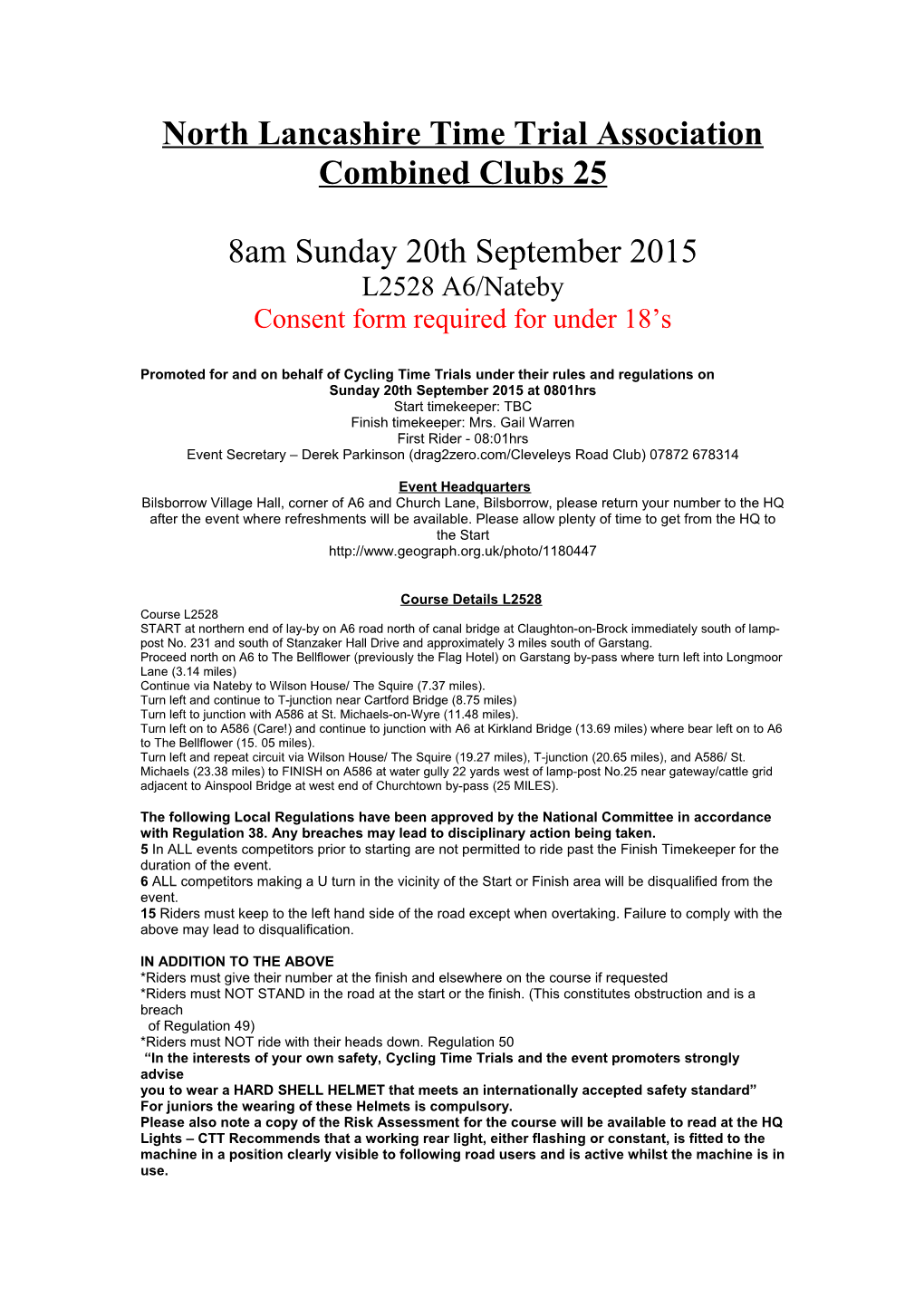 North Lancashire Time Trial Association