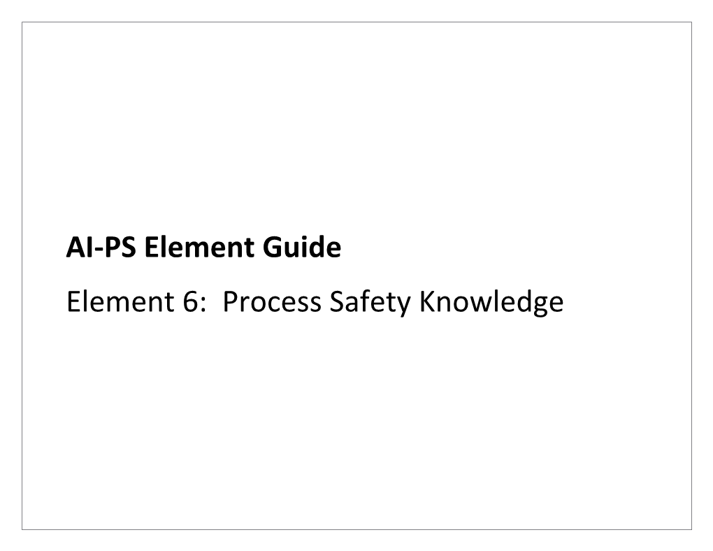 AI-PS Element Guide