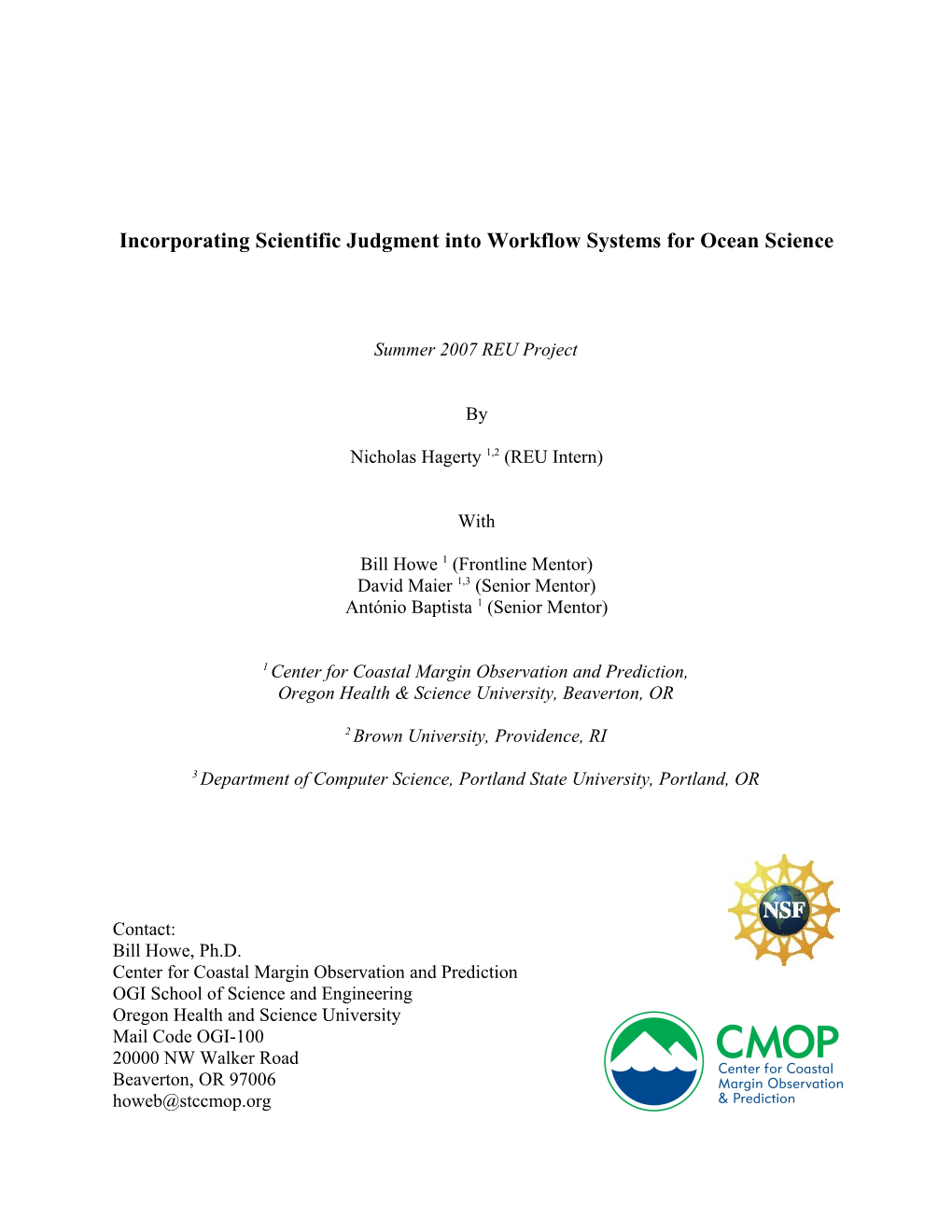 Human Judgment in Scientific Workflow Systems at an Ocean Observatory