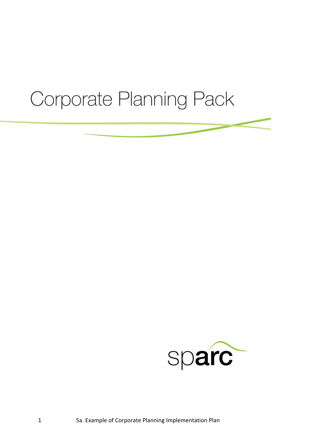 5Aexample of Corporate Planning Implementation Plan