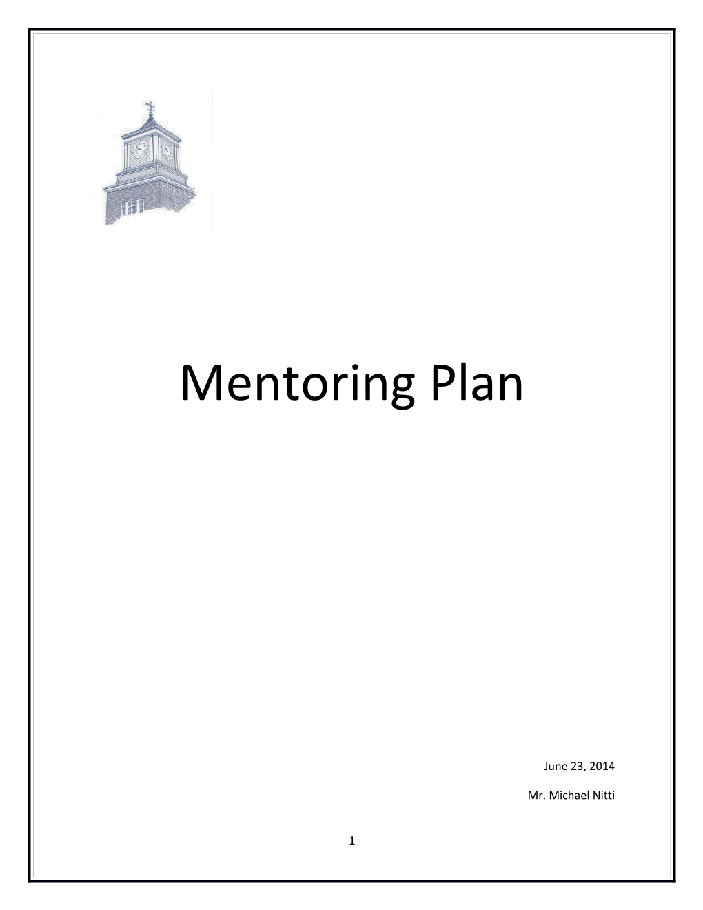 Mentoring Plan