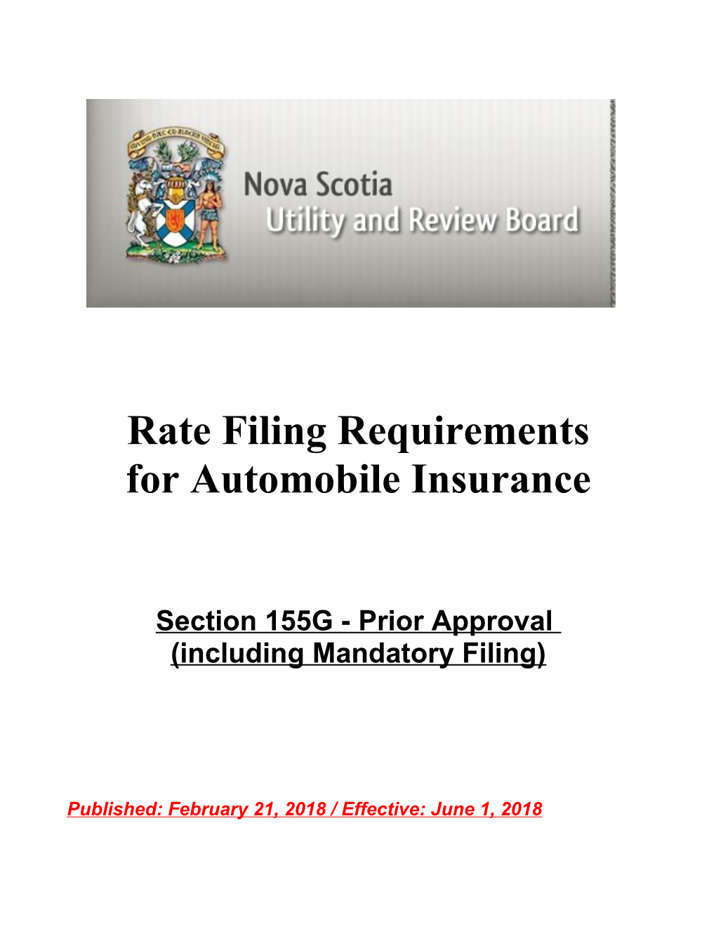 Approved by the Nova Scotia Insurance Review Board