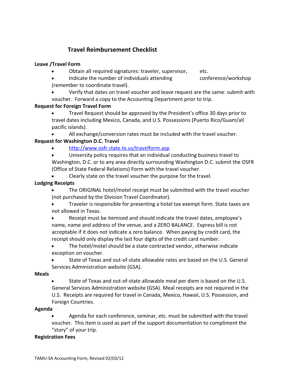 Leave /Travel Form