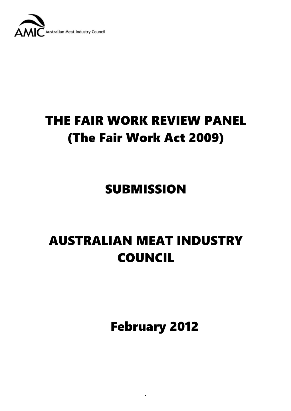 The Fair Work Review Panel