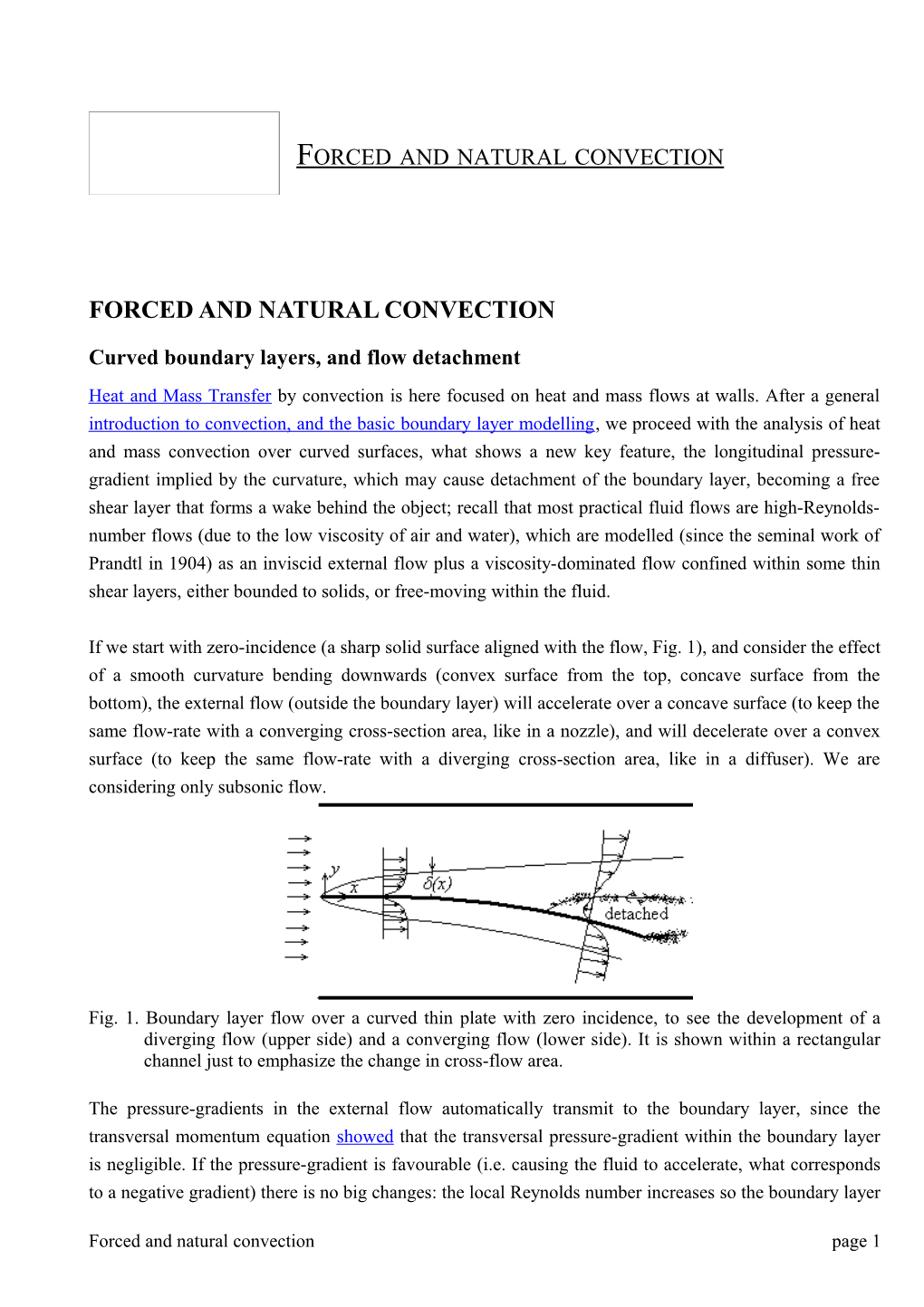 Forced and Natural Convection