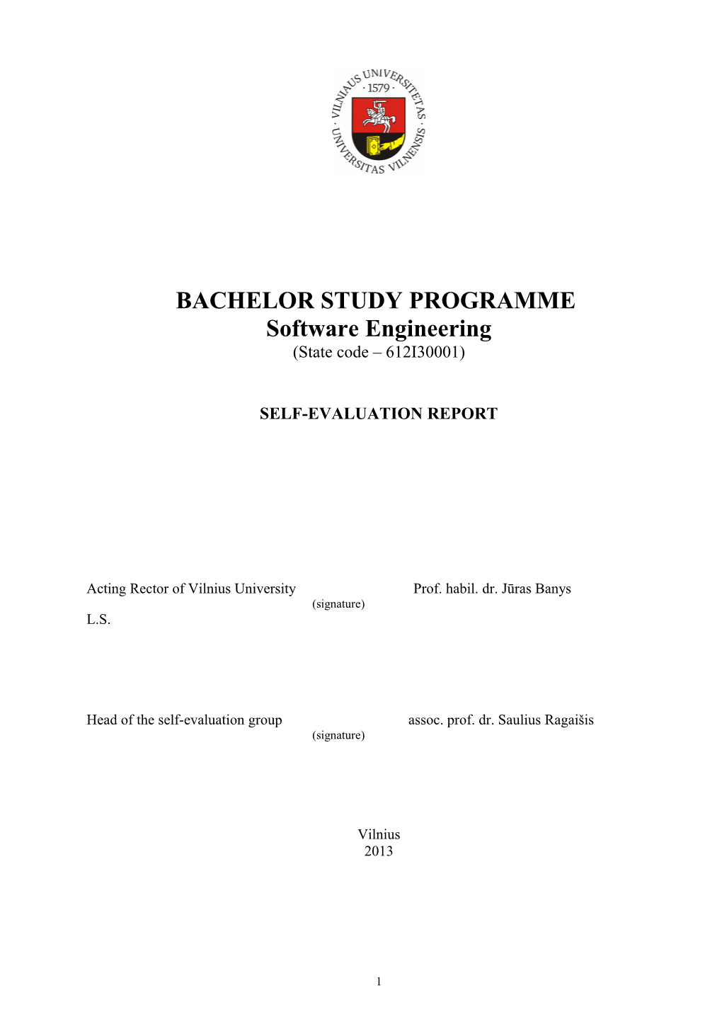 Bachelor Study Programme