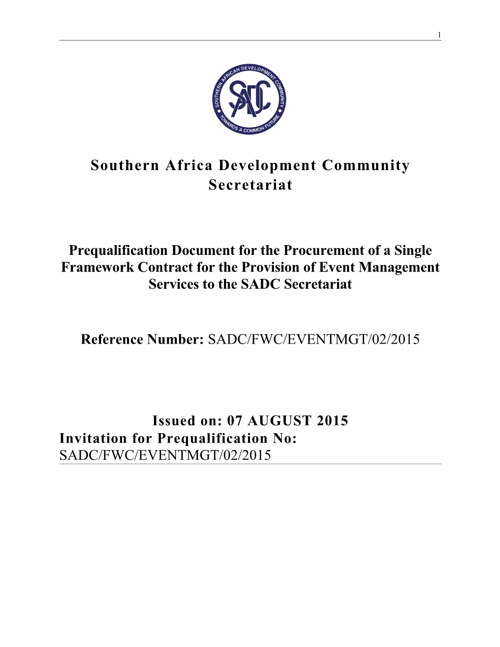 Southern Africa Development Community Secretariat