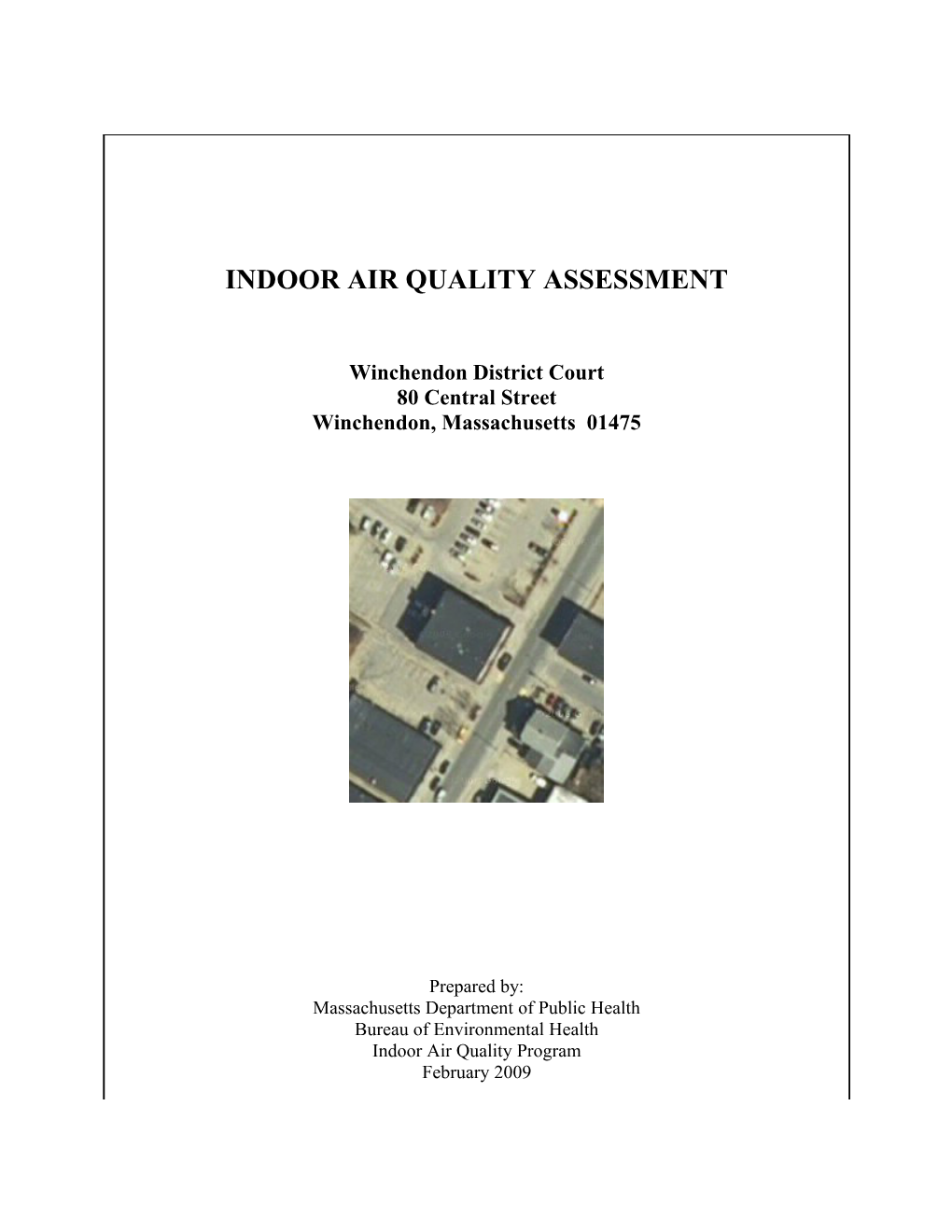 Indoor Air Quality Assessment - Winchendon District Court