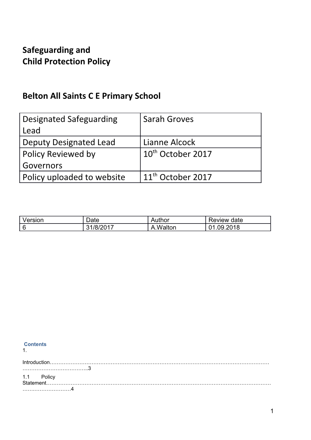 Belton All Saints C E Primary School