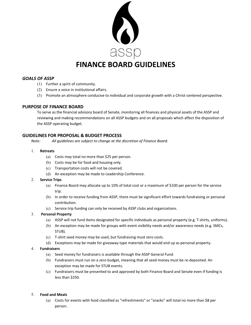 Conference Fund Guidelines