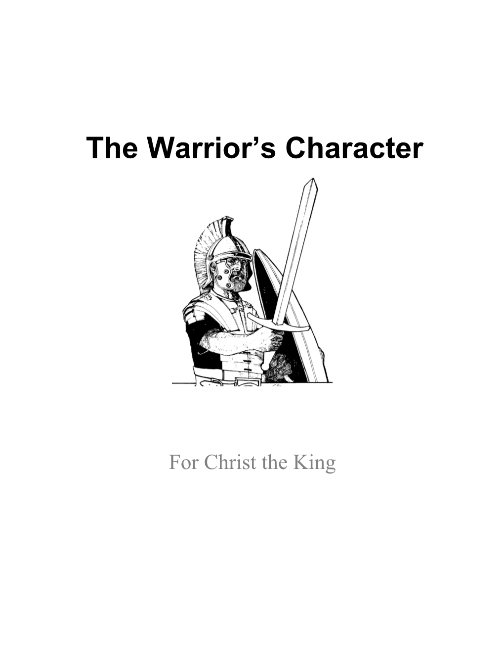 The Warrior S Character