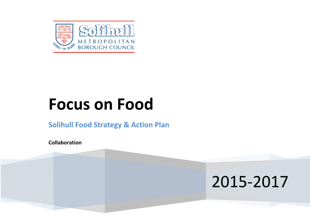 Food Strategy and Action Plan for Solihull