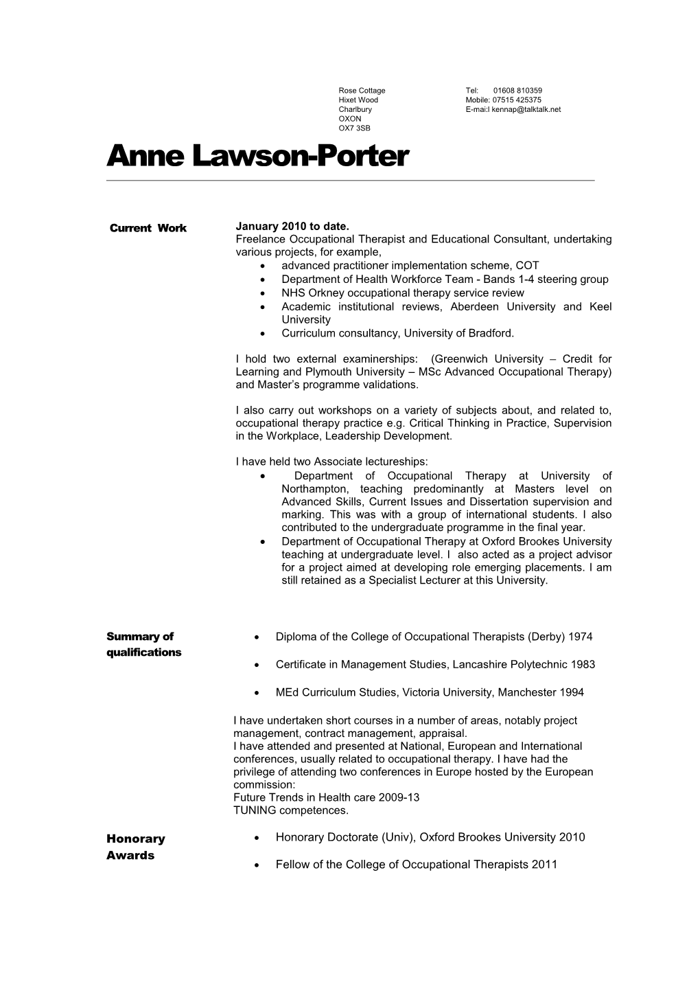 Anne Lawson-Porter