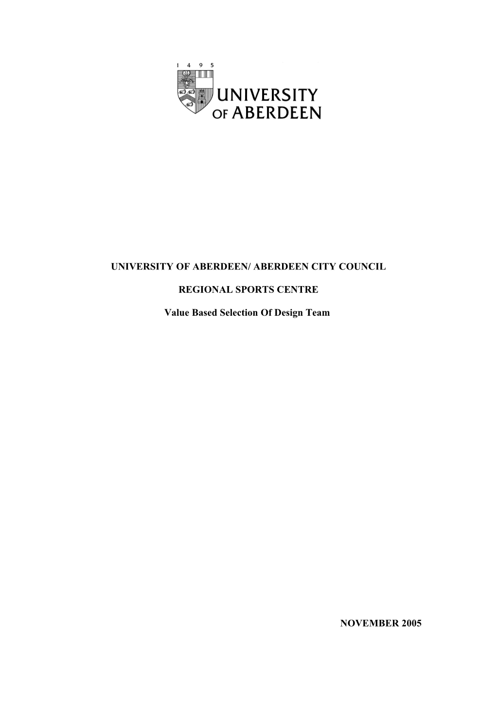 University of Aberdeen/ Aberdeen City Council