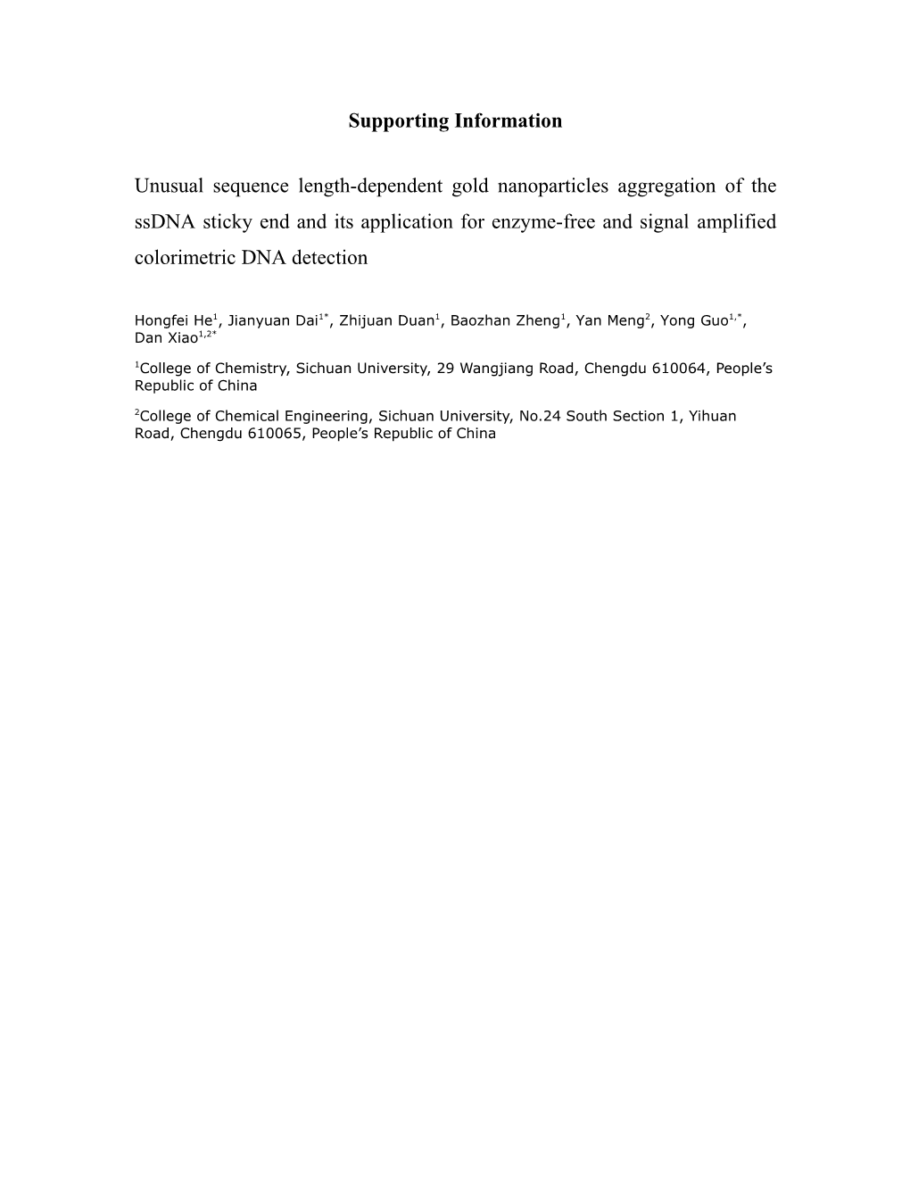 Unusual Sequence Length-Dependent Gold Nanoparticles Aggregation and Its Application For