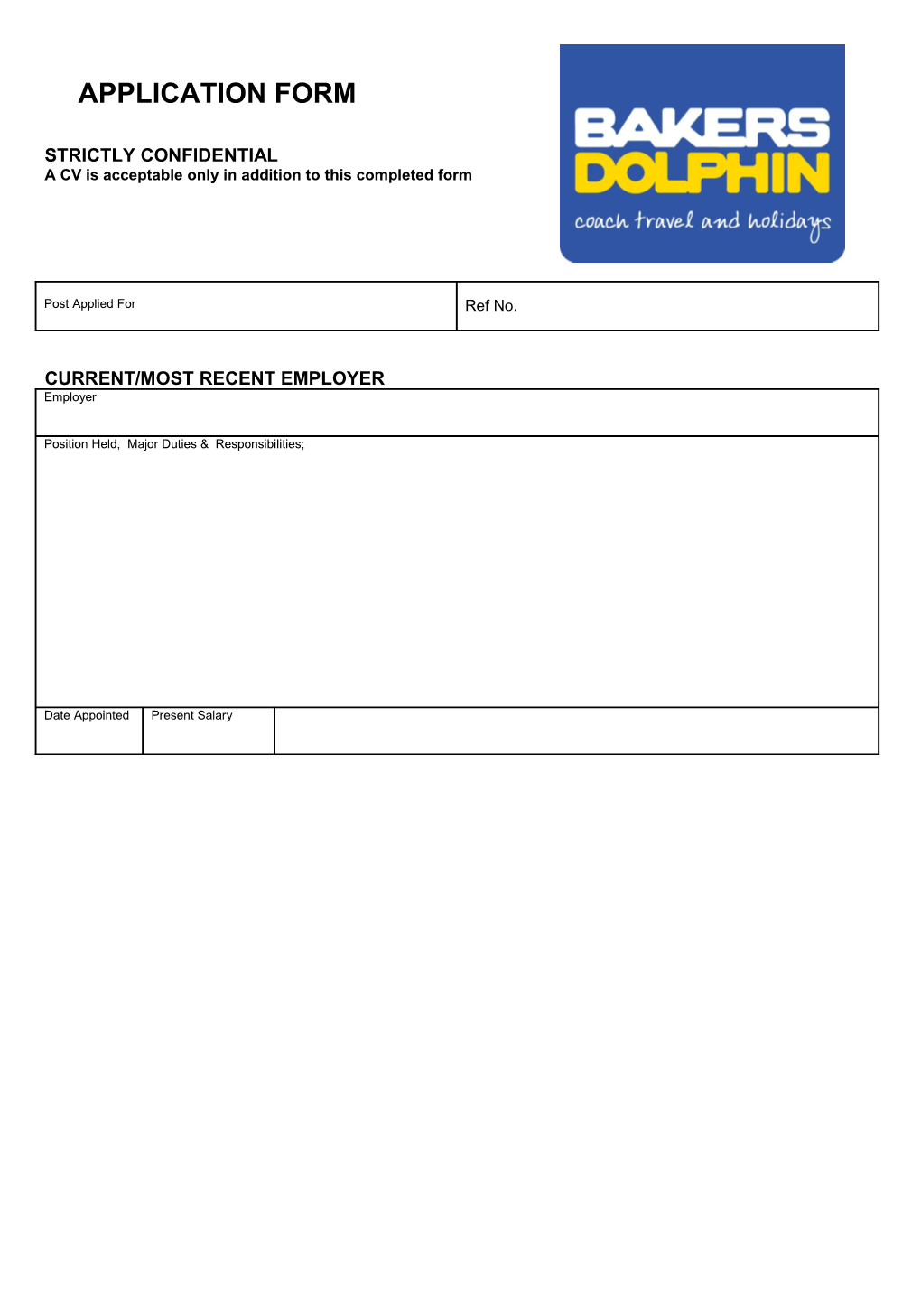 NDDC Job Application Form