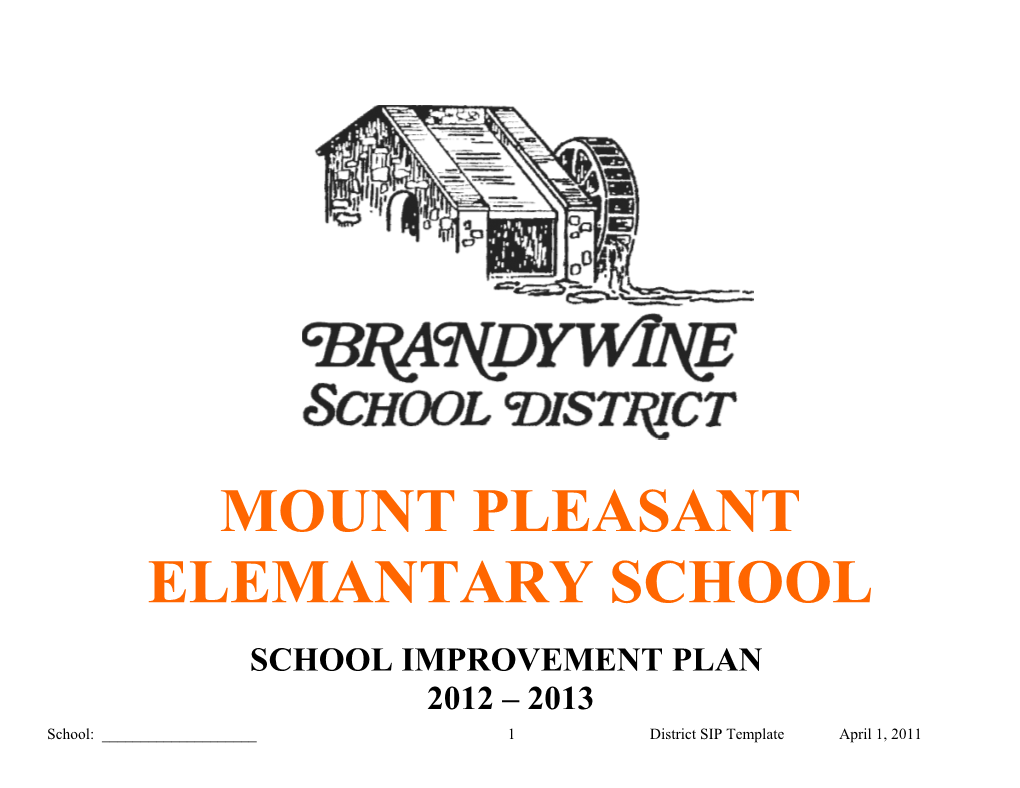 Brandywine School Improvement Plan