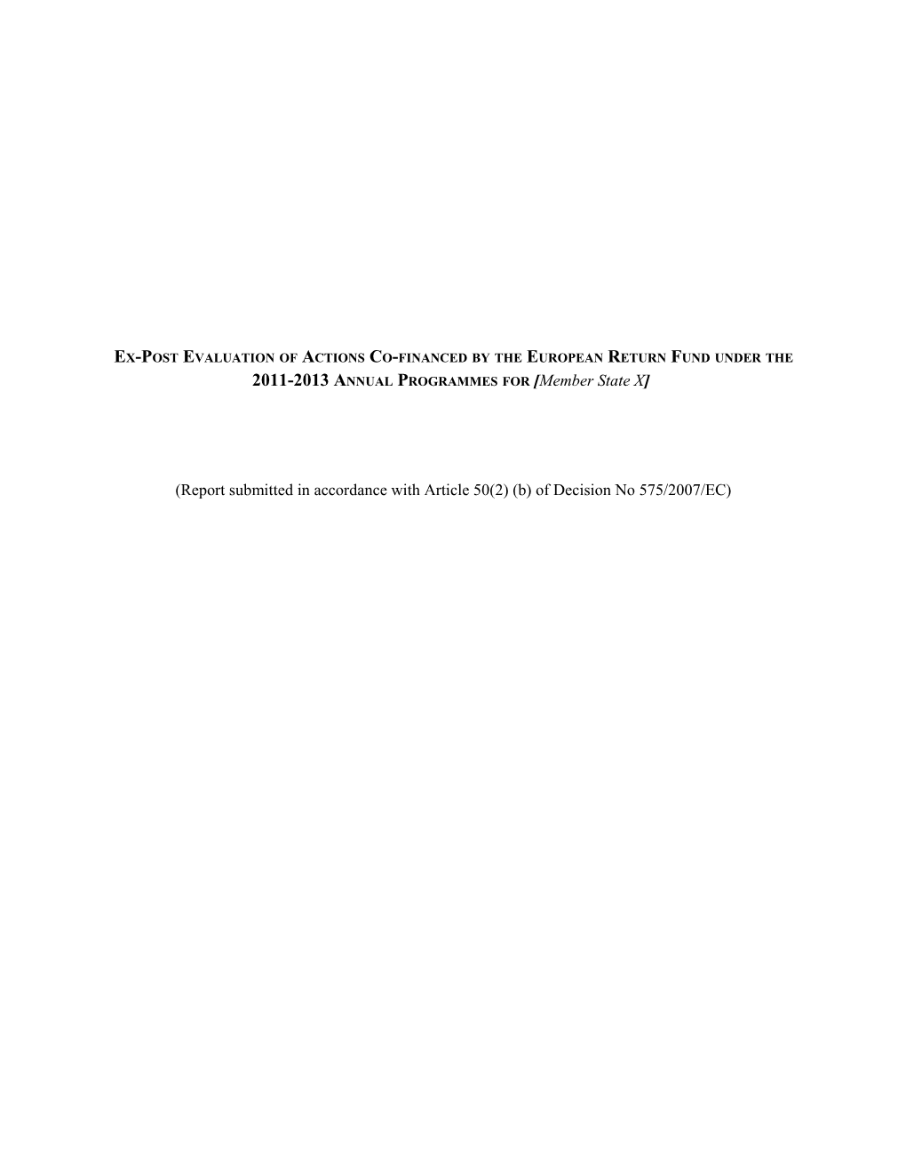 2.Context of the Implementation of the Return Fund 2011-2013 Annual Programmes