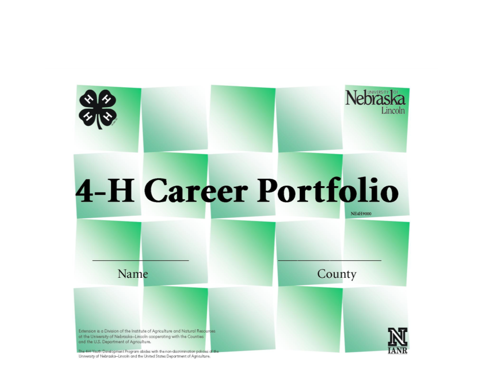 Description of the Nebraska 4-H Career Portfolio