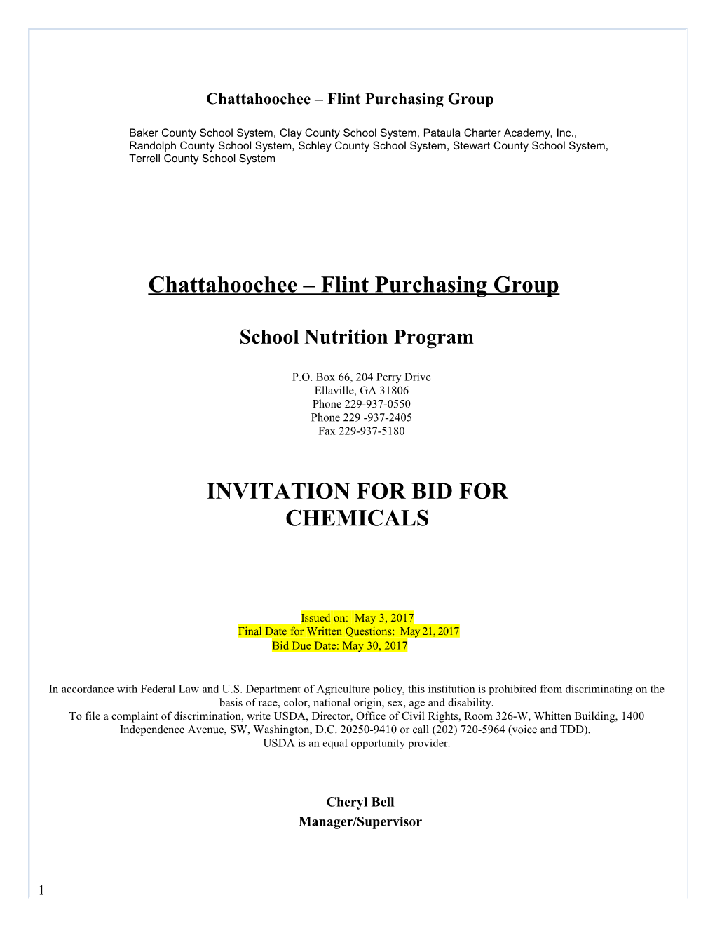 Chattahoochee Flint Purchasing Group