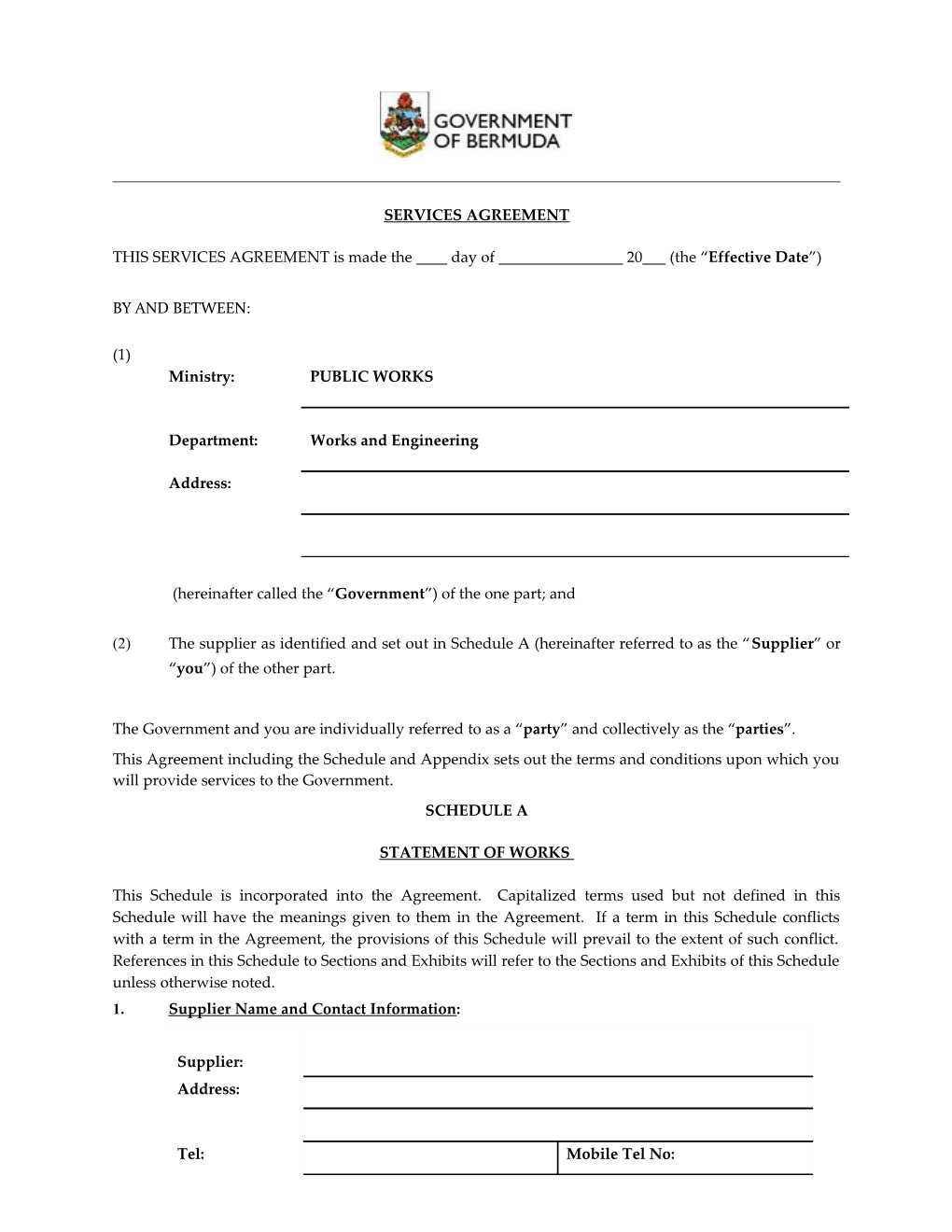 Services Agreement