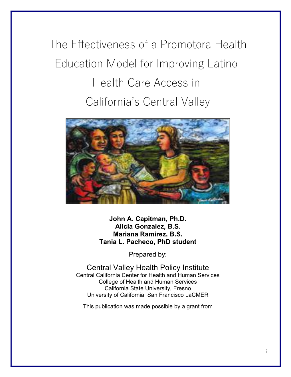 The Effectiveness of Apromotora Health Education Model for Improving Latino